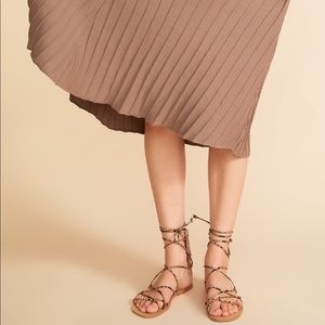 Zara snakeskin strappy gladiator sandals 2623/001